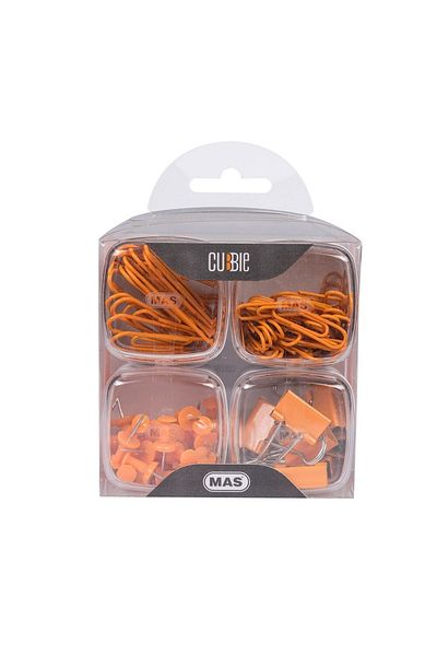 Mas Orange Cubbie 4-Piece Office Set