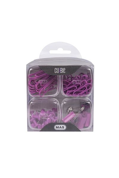 Mas Cubbie 4-Piece Purple Office Set