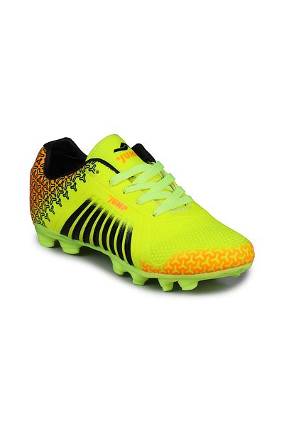 Jump 28377 Neon Green - Negru Unisex copii Turf Astroturf Pantofi de fotbal