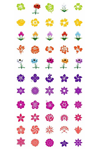 Trendonline Minimal Çiçek Geçici Vücut Dövmesi