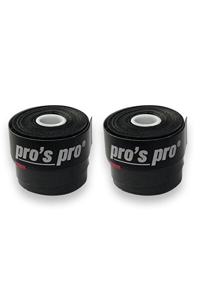 Pro's Pro Siyah Super Tacky 0.5 Mm Kalınlıkta 2 Adet Overgrip Tenis Raketi Gribi