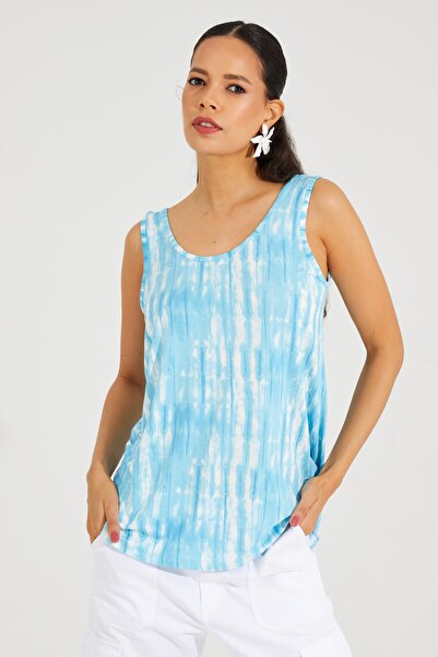 Cool & Sexy Γυναικείο Μπλε Casual Tank Top TSC127