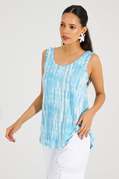 Cool & Sexy Γυναικείο Μπλε Casual Tank Top TSC127