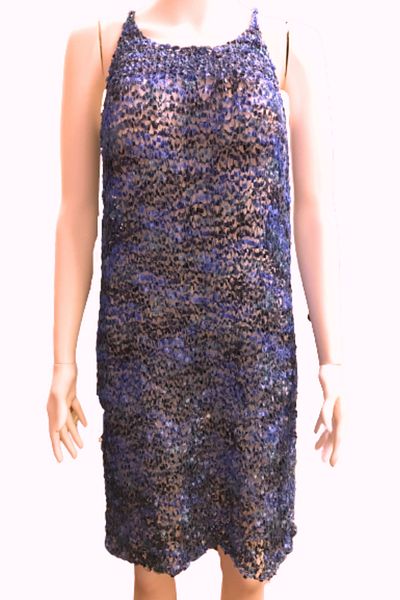 Işin Tasarım Blue Flexible Soft Lightweight Beach Dress Pareo