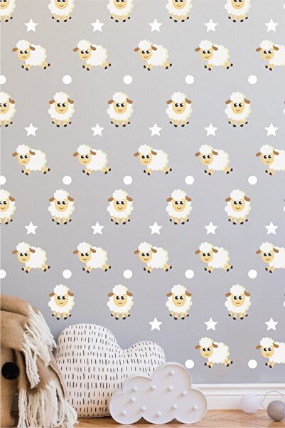 efekt reklam Ягнята, зірки та круги Дизайн дитячої кімнати Аксесуари для шпал...