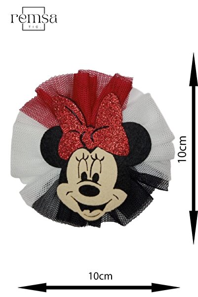 REMSATİC Keçe Arma - Yama - Patch - Minnie Mouse Modeli (10cm X 10cm)