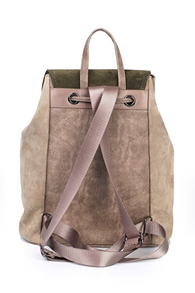 Ysmn حقيبة ظهر نسائية من الجلد الطبيعي من جلد الغزال Yc041947DSU