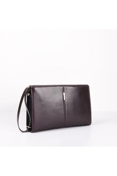 Eminsa Men's Brown Genuine Leather Hand & Shoulder Bag