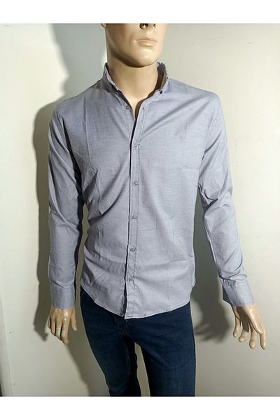 PACHOZ Спортна риза с дълъг ръкав Slimfit