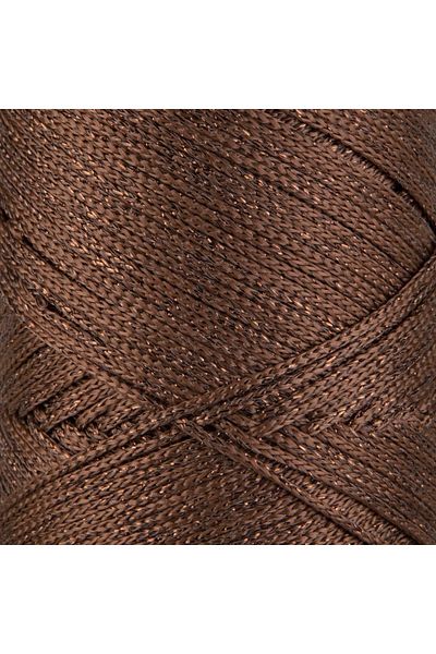 SENSY Premium Glitter 200 Gr Polyester Macrame Thread Copper 2 Mm - 230 M Pad Thread and Bag Thread