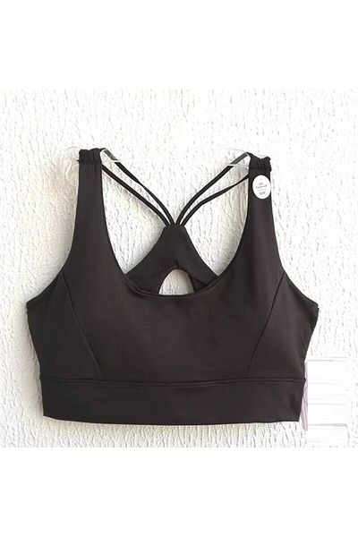 minihira butik Sutien de fitness cu șnur încrucișat la spate