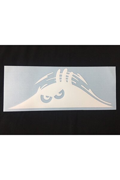 otopaspascım Hard Facing Eye Sticker - Facing Eye White Sticker