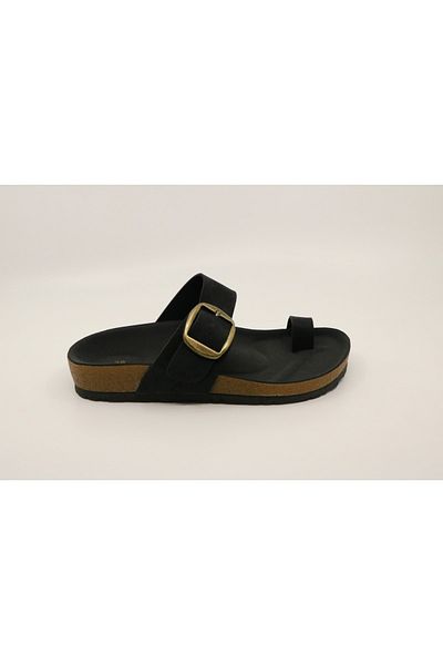 Pierre Cardin New Season Black Sandals / Anatomical Sole Slippers PC-6959
