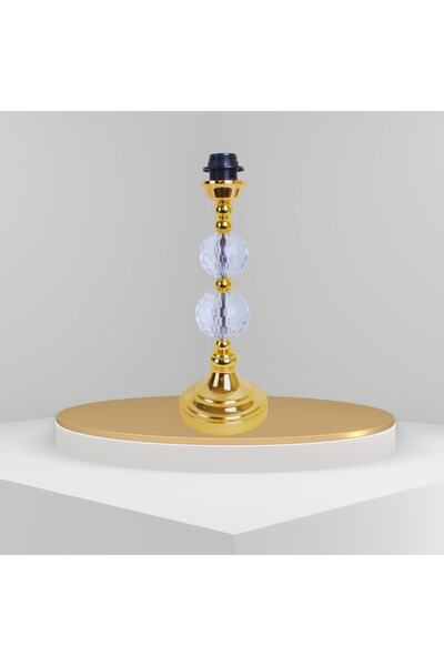 Dekovien Burgundy Velvet Lampshade with Gold Crystal Legs - Ab0770