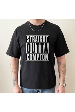 Closer Store Unisex Straight Outta Compton Oversize T shirt Gangsta Rap Amerikan Rap T shirt Hip Hop T shirt Fiyat Yorumlar Trendyol