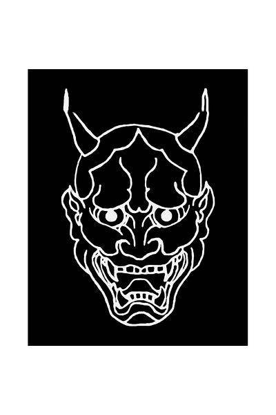 Z zepplin Ghostemane Mask Patch mare pe spate