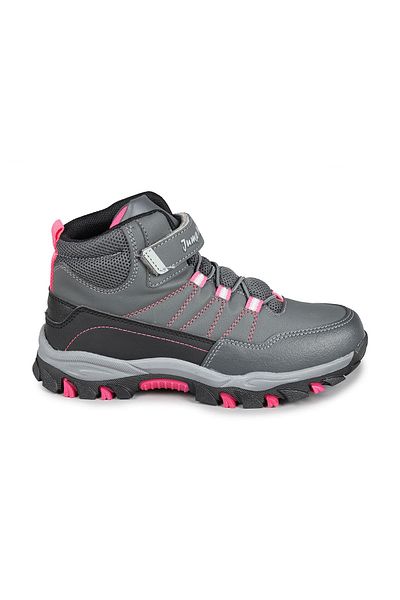 Jump 27788 Velcro Gray - Black Girl's Boots Sneakers