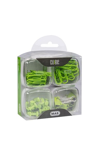 Mas Cubbie 4-Piece Office Set Green