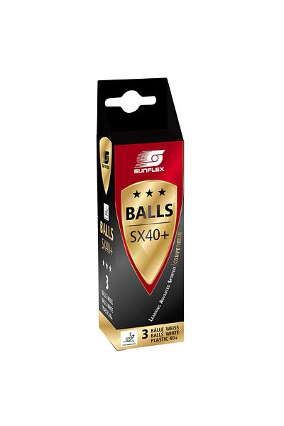SUNFLEX Sx40 3 Star 3-Piece Table Tennis Match Ball