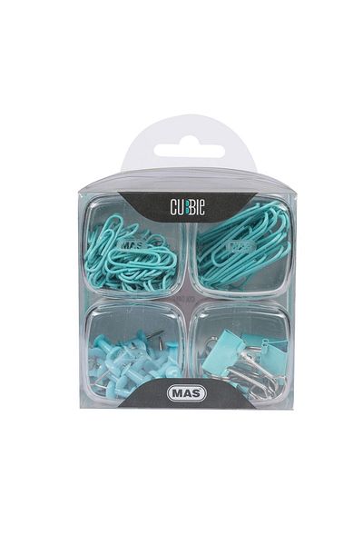 Mas Cubbie 4-Piece Turquoise Office Set