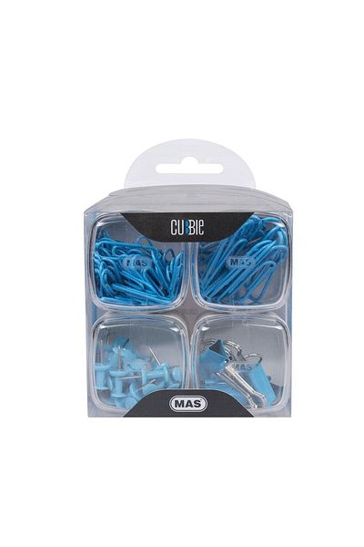 Mas Cubbie 4-Piece Blue Office Set