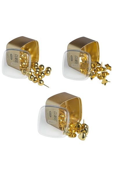 Mas Premium Lux Cubbie Gold 3-Piece Map Nails Set