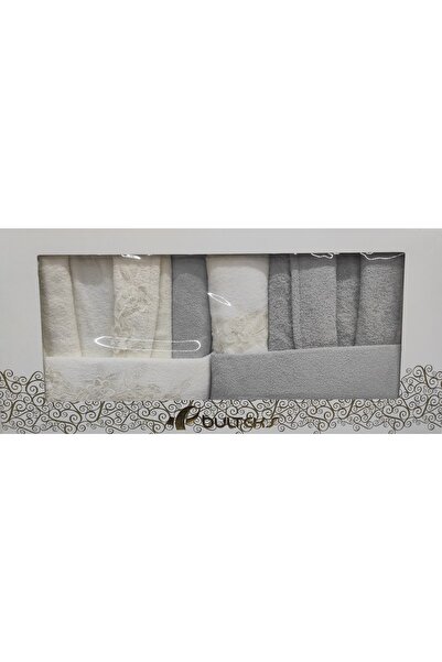 BULTEKS 100% Pamuklu 6 Parça Aile Bornoz Seti