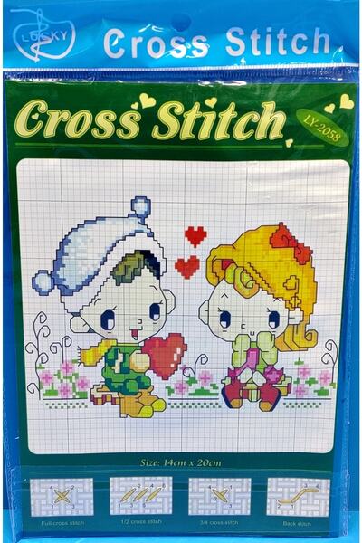 EleganTShoP Σετ κιτ πίνακα ζωγραφικής με τυπωμένη ταπετσαρία Ly2058