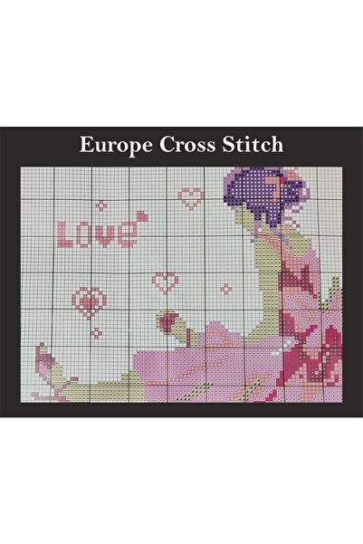 EleganTShoP Σετ κιτ πίνακα ζωγραφικής με τυπωμένη ταπετσαρία Jf8807