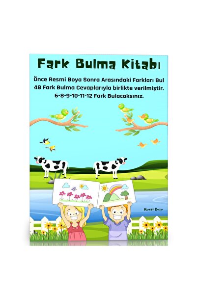 Enine Boyuna Eğitim Difference Finding Book (Paint – Find Difference)