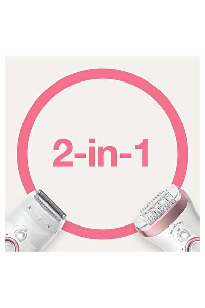 Braun Silk-épil 9 9730 Sensosmart, Kablosuz, Islak&kuru, 2 Ek Parçalı, 2'si 1 Arada Epilatör