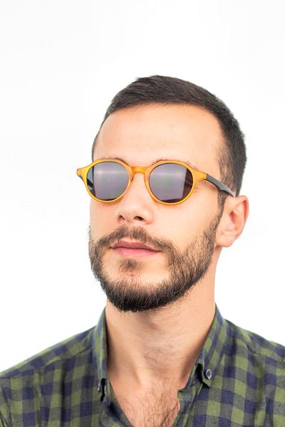 Focus On Moly Mustard Polarized Men's Sunglasses