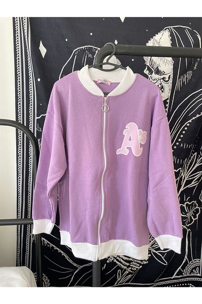 Planet Butik Lilac College Jacket