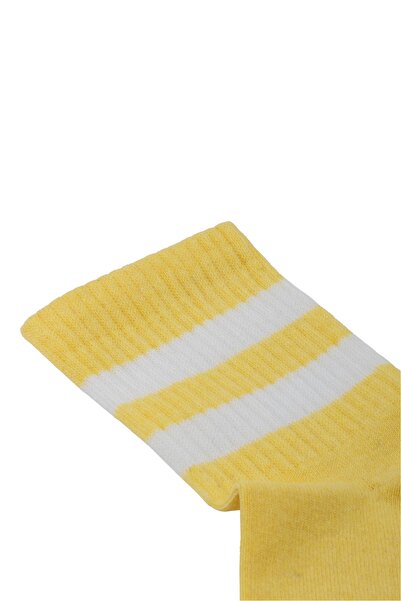 MUK COLLECTİON Çizgili Soket Tenis Çorap