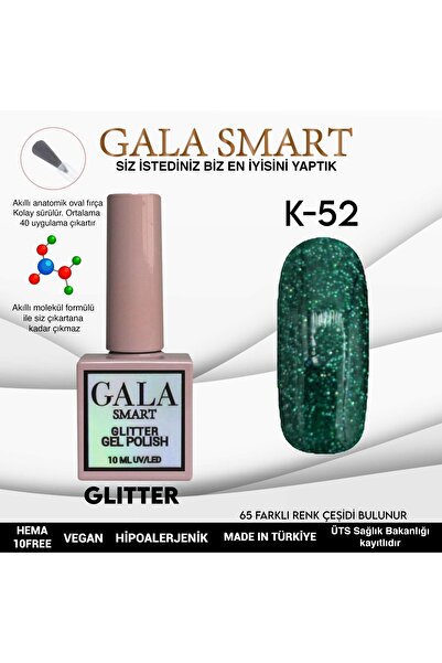 gala smart Gala Glıtter Kalıcı Oje 10ml K52