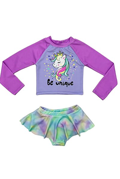 ZYPAINIY Meerjungfrauen Bikiniset Mädchen - 3-teilig Mit Schwanzflosse | UV-Schutz 50+