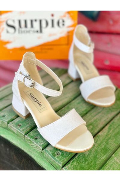 Surpie Shoes Children's Heeled Shoes, Single Strap Heeled Shoes
