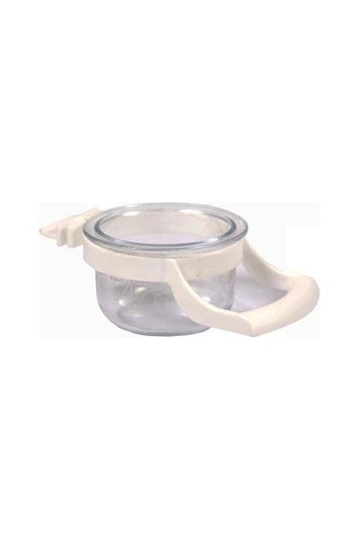AquaHome Luxury Clamped Food Bowl - White