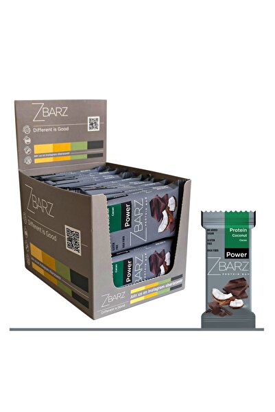 Zbarz Power Protein Hindistan Cevizi - Kakaolu Bar 35 Gr (24'lü)