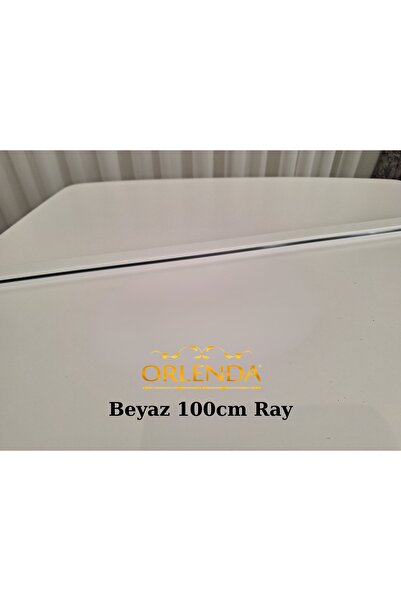 Orlenda Beyaz Alüminyum Ray 100cm (TEKLİ KORNİŞ)