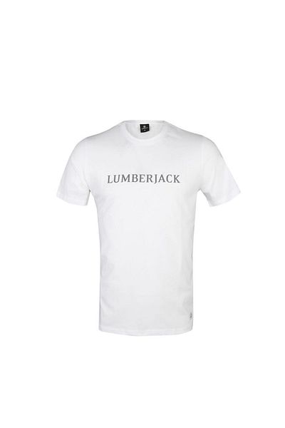 lumberjack Ανδρικό T-shirt Crew Neck Λευκό 3m Ml Aleron