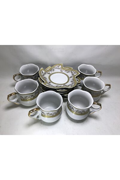 tayfuntufan antika koleksiyon Yamasen gold collection 6 lı Türk kahvesi takımı