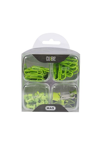 Mas Cubbie 4-Piece Office Set Green