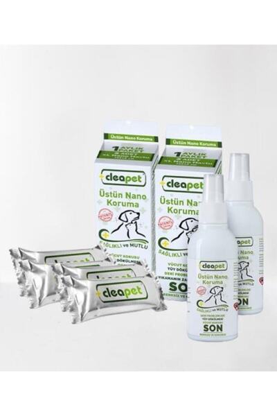 Cleapet Köpek Büyük Sağlık Paket 2 kutu Havlu+1adet Nano Sprey 150 ml