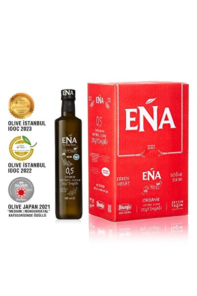 ENA Erken Hasat Soğuk Sıkım Organik Naturel Sızma Zeytinyağı 500 ml 6 lı