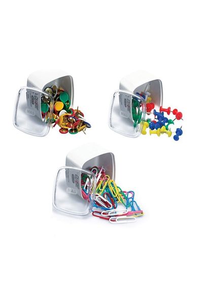 Mas Cubbie Set of 3 - Paper Clip + Thumbtack + Map Nail