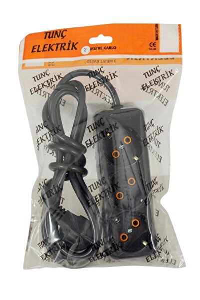 Genel Markalar Tunç Marka {{3 Metre}} {{{ Siyah }}} Renk Kablolu Topraklı (1.KALİTE)