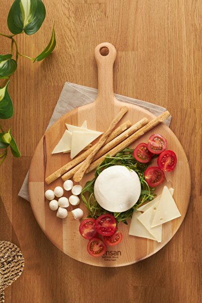 Emsan Lavin Beech Round Cutting Board