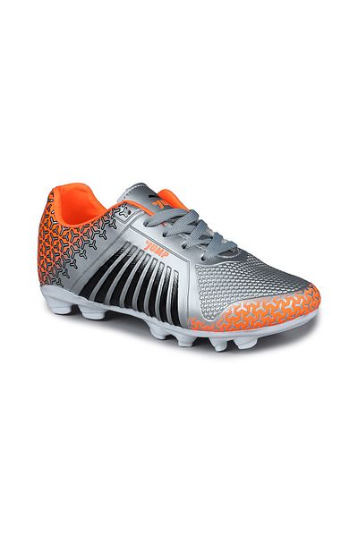Jump 28377 B Pantofi de fotbal pentru copii argintii 31-35