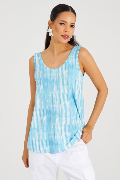 Cool & Sexy Γυναικείο Μπλε Casual Tank Top TSC127